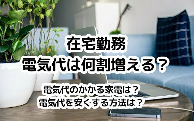 在宅勤務で増える電気代。何割増えるか、我が家11か月分の電気使用量を公開。電気代を安くする方法は？