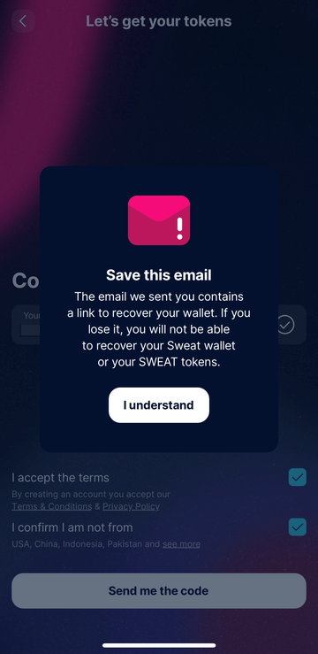 Sweatcoin: 仮想通貨SWEATウォレットの作成方法