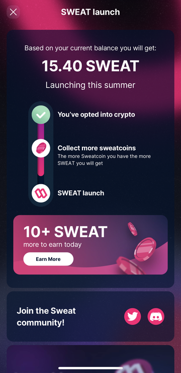 Sweatcoin: 仮想通貨SWEATへの交換方法
