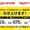 楽天証券、投信積立の楽天カード積立のポイント進呈率を引き上げ 0.5～1%！2023年6月積立購入分から。NISAユーザ争奪戦始まる