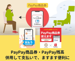 ふるさと納税でもらえる「PayPay商品券」、「PayPay残高」と併用して支払いが可能に！