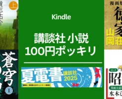 【7/10まで】講談社：100円ポッキリ☆講談社文庫の夏電書スタートセール。壮大なスケール小説（一部マンガ）の読み始めに！