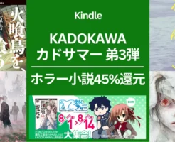【8/14まで】KADOKAWAカドサマー弟3弾。ホラー小説が45%還元。火喰鳥を、喰う/ をんごく/ 領怪神犯/ Another /バチカン奇跡調査官 等