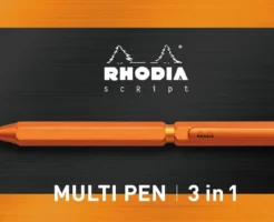 RHODIA（ロディア） 3in1多機能ペン「SCRIPT マルチペン cf9340」が17%オフ、Amazonセールで。書き心地抜群、メモ帳とセットでやる気もUP