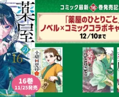 【薬屋のひとりごと】コミック最新16巻 & 外伝 小蘭回想録 1巻が11/25発売。記念ラノベ×コミックコラボ企画 | 物語の流れ整理に「あらすじ・ネタバレ・人物相関図」