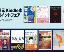 【1/29まで】Kindle本 冬のポイントフェア、一律50％還元 | 業界地図／仮説思考／ハンチバック／八月の御所グラウンド／超熟睡トレーニング