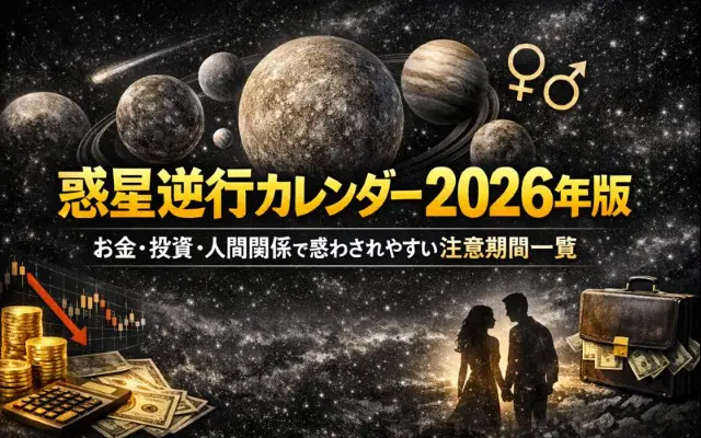 惑星逆行カレンダー2026年版｜お金・投資・人間関係で惑わされやすい注意期間一覧《人生のリスク管理ガイド》