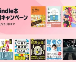 【2/23まで:4日間限定】Kindle本1万冊以上が199円!ビジネス書・小説・マンガなど | お金と経済のしくみ/超ストレス解消法/賢者の睡眠/三叉路ゲーム/豊臣秀長 他