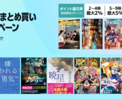 【4/10まで】Amazon 紙の本(紙書籍) まとめ買いで最大10%還元キャンペーン|西野亮廣 北極星/プロジェクト・ヘイル・メアリー/ワンピース/呪術廻戦
